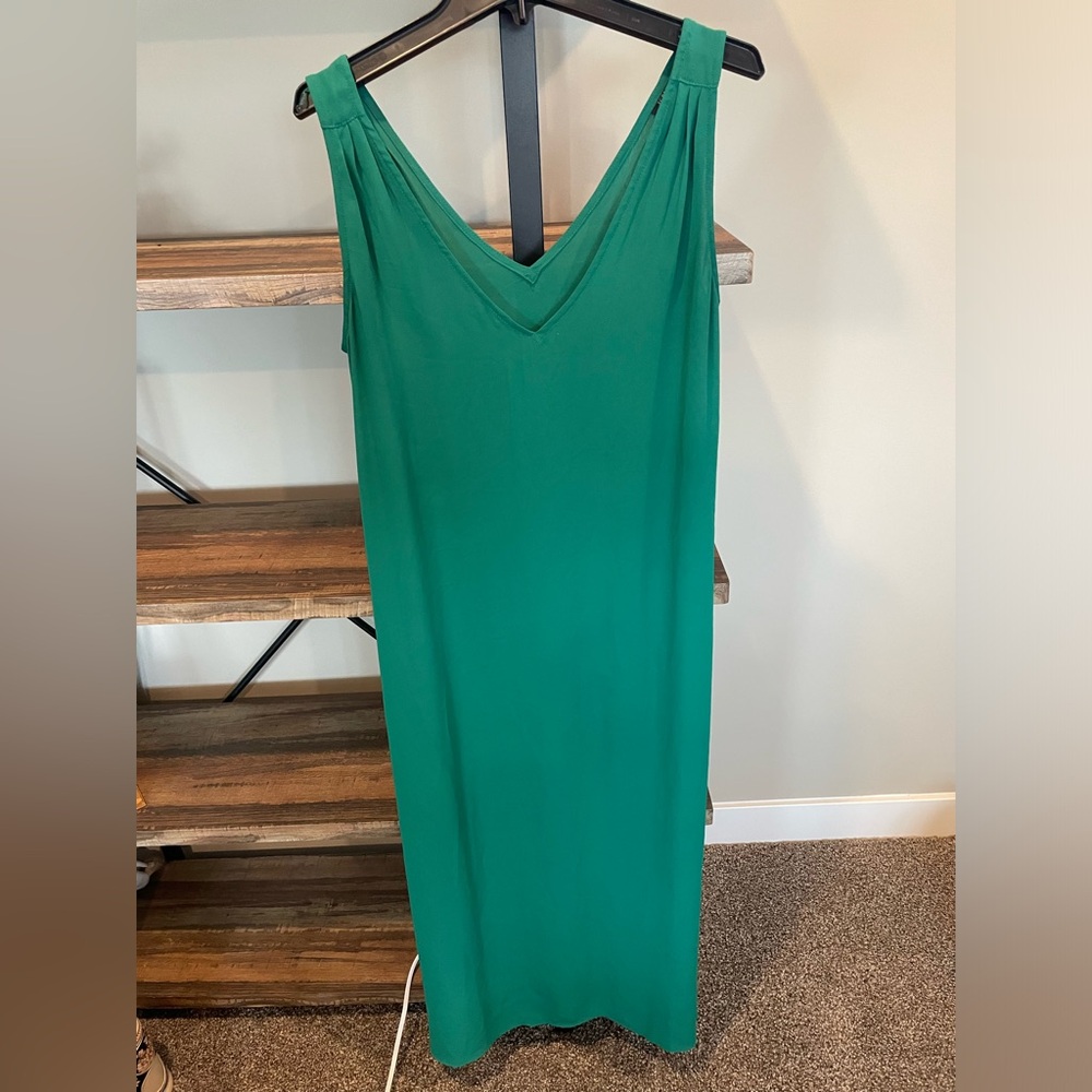 J. Crew Maxi Emerald Slip Dress